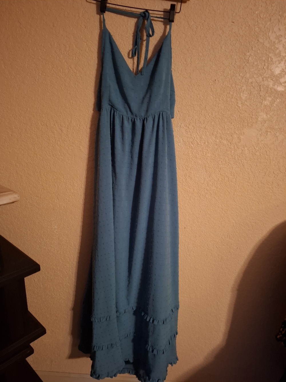 Forever 21 Sky Blue Maxi Dress with Tie Straps